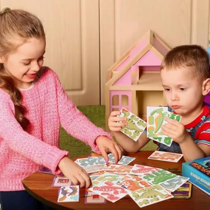 30 PCS EDUCATIONAL 3D CARTOON PUZZLES FOR KIDS,3D DINOSAUR ANIMAL LEARNING EDUCATIONAL PAPER PUZZLE GAME FOR DIY CRAFTS BIRTHDAY PARTY FAVOR GIFTS - Image 2